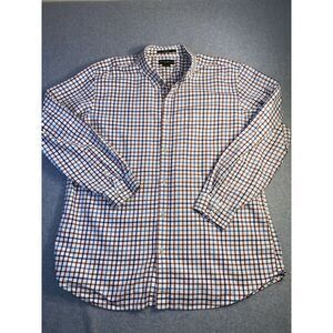 Eddie Bauer‎ Shirt Mens XL Multi Plaid Long Sleeve Button Down Cotton